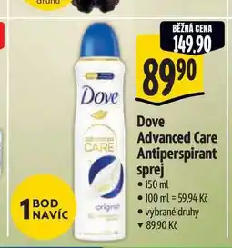 Albert Dove Advanced Care Antiperspirant sprej 150 ml nabídka