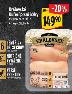 Albert Královské Kuřecí prsní řízky 600 g nabídka