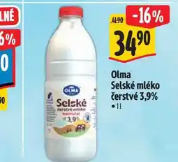 Albert OLMA Selské mléko čerstvé 3,9% 1 l nabídka