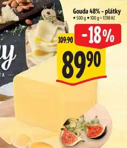 Albert Gouda 48% - plátky 500 g nabídka