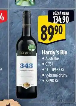 Albert Hardy's Bin 0,75 l nabídka