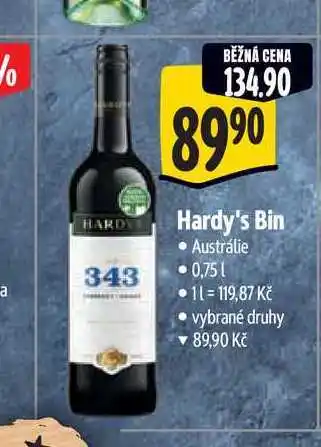 Albert Hardy's Bin 0,75 l nabídka