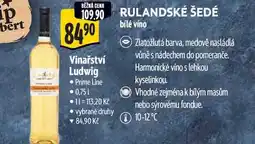 Albert RULANDSKÉ ŠEDÉ 0,75 l nabídka