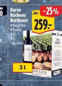 Albert Baron Rocheau Bordeaux 3 l nabídka
