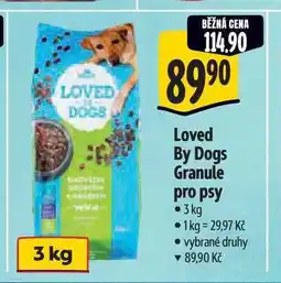 Albert Loved By Dogs Granule pro psy 3 kg nabídka