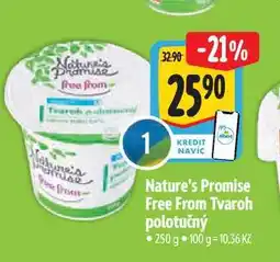Albert Nature's Promise Free From Tvaroh polotučný 250 g nabídka