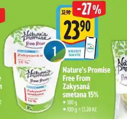 Albert Nature's Promise Free From Zakysaná smetana 15% 180 g nabídka