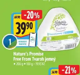 Albert Nature's Promise Free From Tvaroh jemný 200 g nabídka