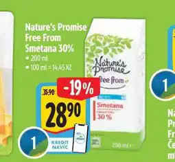 Albert Nature's Promise free from Smetana 30% 200 ml nabídka