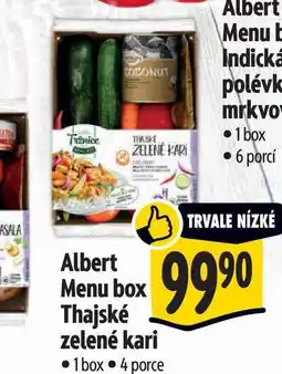 Albert Albert Menu box Thajské zelené kari 1 box nabídka