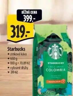 Albert Starbucks Zrnková káva nabídka