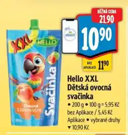 Albert Hello XXL Dětská ovocná svačinka nabídka
