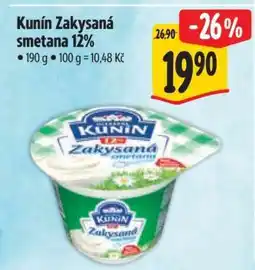 Albert Kunín Zakysaná smetana 12 nabídka
