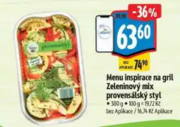 Albert Menu inspirace na gril Zeleninový mix provensálský styl nabídka