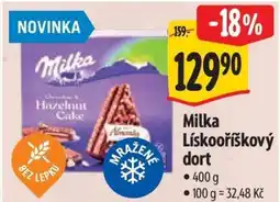 Albert Milka Lískovoříškový Dort nabídka
