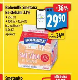 Albert Bohemilk smetana ke šlehání 33% nabídka