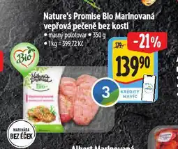 Albert Bio marinovaná vepřová pečeně bez kosti nabídka