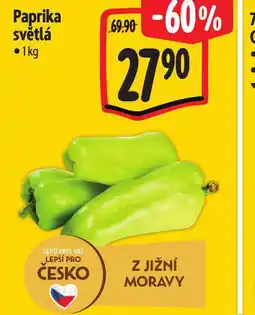 Albert Paprika světlá nabídka