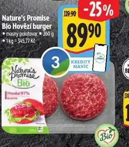 Albert Bio hovězí burger nabídka