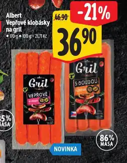 Albert Vepřové klobásky na gril nabídka