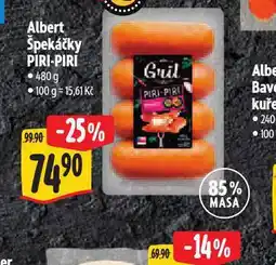 Albert Špekáčky piri-piri nabídka