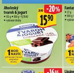 Albert Jihočeský tvaroh & jogurt nabídka