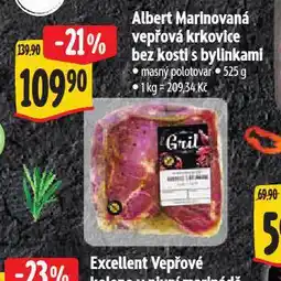 Albert Marinovaná vepřová krkovice bez kosti s bylinkami nabídka