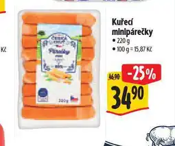 Albert Kuřecí minipárečky nabídka