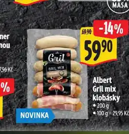 Albert Gril mix klobásky nabídka