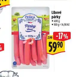 Albert Libové párky nabídka