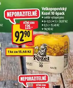 Albert Pivo velkopopovický kozel 10 nabídka