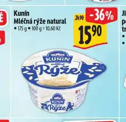 Albert Kunín mléčná rýže natural nabídka