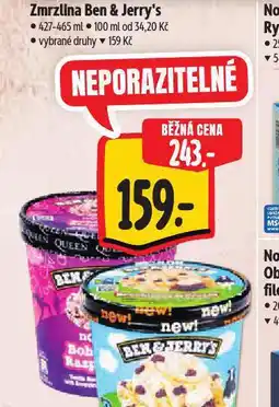 Albert Ben & jerry´s zmrzlina nabídka