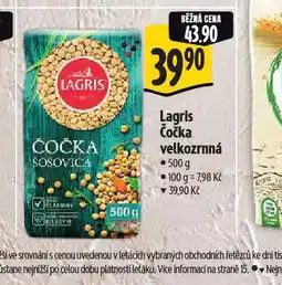 Albert Lagris čočka velkozrnná nabídka
