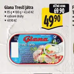 Albert Giana tresčí játra nabídka