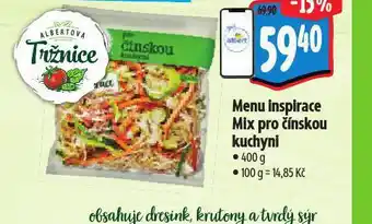 Albert Menu inspirace mix pro čínskou kuchyni nabídka