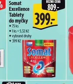 Albert Somat excellence tablety do myčky nabídka