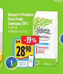 Albert Free from smetana 30% nabídka