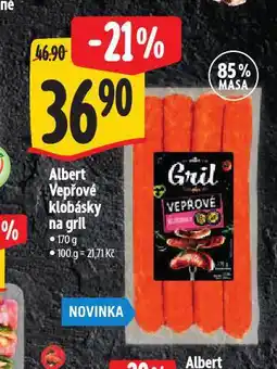Albert Vepřové klobásky na gril nabídka