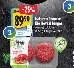 Albert Bio hovězí burger nabídka