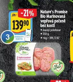 Albert Bio marinovaná vepřová pečeně bez kosti nabídka