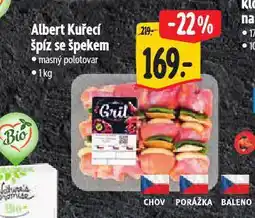 Albert Kuřecí špíz se špekem nabídka