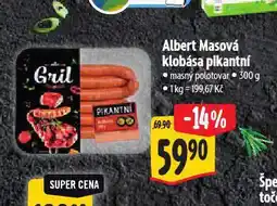 Albert Masová klobása pikantní nabídka