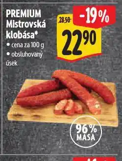 Albert Mistrovská klobása nabídka