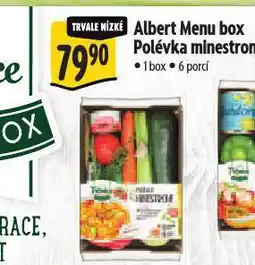 Albert Menu box polévka minestrone nabídka
