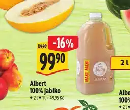 Albert 100% jablko nabídka