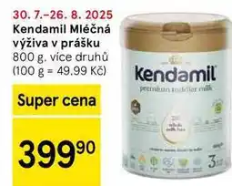 Tesco Kendamil Mléčná výživa v prášku, 800 g, více druhů nabídka
