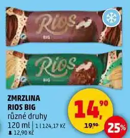 Penny Market ZMRZLINA RIOS BIG různé druhy, 120 ml nabídka