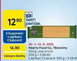 Tesco Hearty Food Co. Těstoviny, 500 g. více druhů nabídka