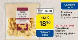 Tesco Tesco Banán fritovaný kandovaný plátky, 100 g nabídka
